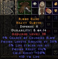 Blood Gloves - Diablo Wiki