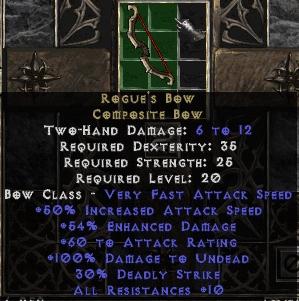Rogue's Bow - Diablo Wiki