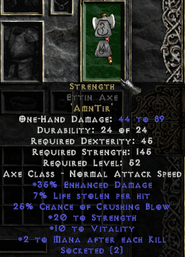 diablo 2 4 socket crystal sword